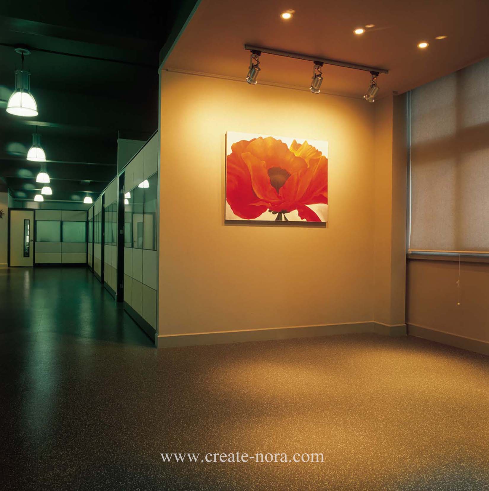 the photo of nora rubber flooring in Shanghai Art Design Company 1